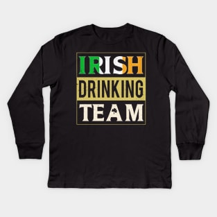 Irish Drinking Team - Ireland St. Patrick's Day Kids Long Sleeve T-Shirt